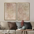 thumbnail image 3 of IDEA4WALL Framed Canvas Print Wall Art Set Tea Stains Geometric Paint Stroke Modern Art Abstract Wall Decoration Bohemian Minimal Artwork for Living Room, Bedroom, Office - 24"x36"x2 Natural, 3 of 5
