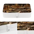 thumbnail image 4 of Christmas Jewelry Box Organizer Storage Box with Removable Compartment, Portable PU Leather Jewelry Boxes, 4 of 6