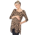 thumbnail image 2 of White Mark Women's Maternity Geometric Circle Tunic Top, 2 of 6