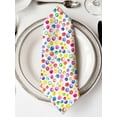thumbnail image 2 of Cloth Napkins Set of 4 - 20x20 Inches, Colorful Polka Dot Washable Reusable Table Napkins, Watercolor Rainbow Polka Dots Soft & Absortbent Dining Napkin for Party Wedding Hotel Restaurant, 2 of 8