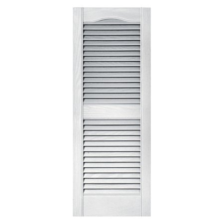 Builders Edge 14.5W in. Louvered Vinyl Shutters