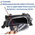 thumbnail image 4 of Bolso pequeño para manillar de motocicleta, Ride-LargePantalla táctil Bolso pequeño para horquilla Correa de hombro extraíble Impermeable-Bolsa de almacenamiento para manillar delantero de m, 4 of 5
