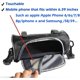 thumbnail image 4 of Bolso pequeño para manillar de motocicleta, Ride-LargePantalla táctil Bolso pequeño para horquilla Correa de hombro extraíble Impermeable-Bolsa de almacenamiento para manillar delantero de m, 4 of 5