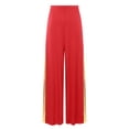 thumbnail image 5 of JanJean Women's Lyrical Praise Dance Pants Wide-leg Worship Liturgical Costume Choir Celebration of Red S, 5 of 7