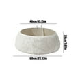 thumbnail image 2 of Christmas Tree Collar Faux Fur Christmas Tree Ring Plush Fuzzy Tree Base Cover, Soft Christmas Decor for Artificial Trees Home Gifts Indoor Party Supplies, 2 of 4