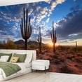 thumbnail image 2 of Peel and Stick Wallpaper Waterproof Arizona desert landscape sunset Wall Mural Decor Self Adhesive and Removable 69in x 98in, 2 of 8