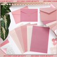 Gilprop 100 Pcs Stationery Paper Lined Stationery Paper and Envelopes