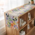 thumbnail image 6 of Table Runners 108 Inches Long Dress Scarves, Pink Orange Flowers Farmhouse Coffee/Dining/Kitchen Table Runner for Living Room, Spring Floral Rooster Farmhouse 13x108 Inch, 6 of 9