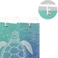 thumbnail image 5 of Sea Turtle Swimming Bath Shower Curtain Liners - 60x72in - 100% Polyester - Waterproof Bath Curtain with C-Shaped Hooks for Bathroom Decoration 1 Panel, 5 of 5