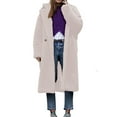 thumbnail image 1 of LOVZFMLL Vestes pour Femmes Manteau à Manches Longues en Cheveux d'Agneau Col Chaud, 1 of 5