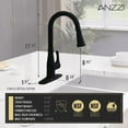 thumbnail image 6 of Sifo Hands Free Touchless 1-Handle Pull-Down Sprayer Kitchen Faucet with Motion Sense and Fan Sprayer in Matte Black, 6 of 8