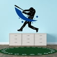 thumbnail image 3 of Sports Wall Decals for Boys Bedroom - Star Batsman Swinging Bat Player DIY & Creativity Boy Girl Bedroom Wall Sticker - Size: 18 In x 20 In, 3 of 5