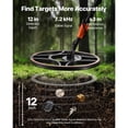 thumbnail image 2 of KFFKFF Waterproof Metal Detector, 12" Coil, High-Precision Gold Finder for Adults, with Screen, Wireless Headphones, 7 Detection Modes, Adjustable Shaft, Ideal for Gold and Treasure Hunting, 2 of 9