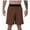 Brown, variant on Lovskoo Men's Workout Shorts Solid Color Breathable Sports Shorts Spring Summer 2024 Lightweight Quick Drying Running Shorts Black 2XL