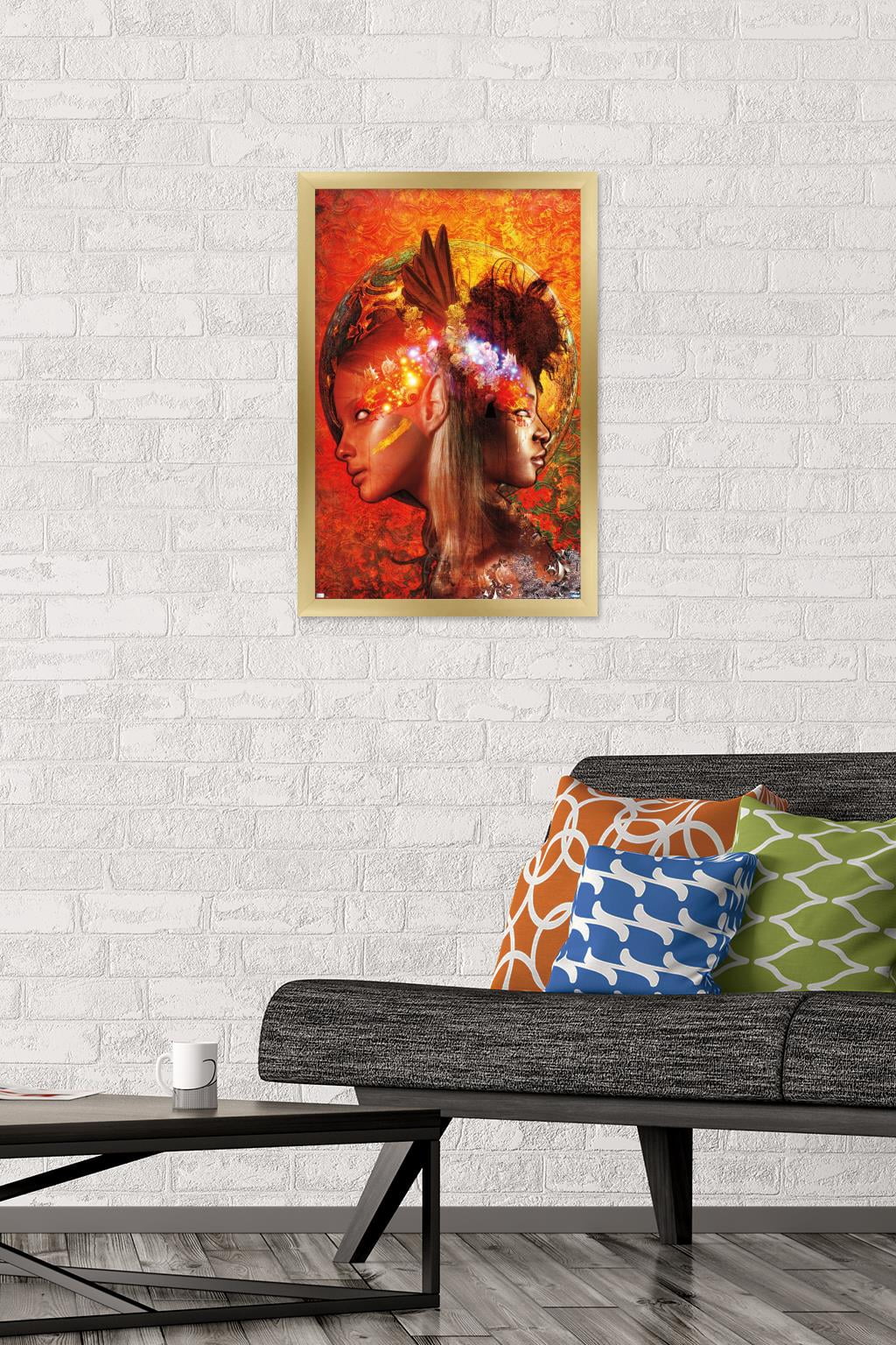 Jena DellaGrottaglia: Cosmic Zodiac - Gemini Wall Poster, 14.725" x 22.375" Framed