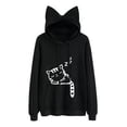 thumbnail image 1 of Orejas De Gato Lindo Ajuste Flojo Señoras Sudadera Caliente, 1 of 8