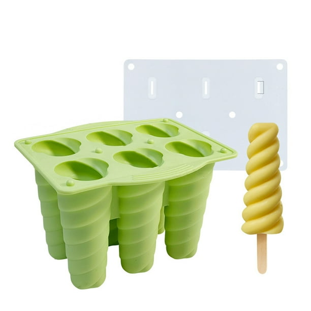 Moldes para paletas de silicona, moldes para hielo, lindos moldes para paletas de hielo, juego de pasteles reutilizable con tapa y palitos para paletas