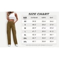 thumbnail image 3 of JWD Womens Parachute Cargo Pants with Pockets Quick Dry Hiking Pants Lightweight Water-Resistant Baggy Joggers Army Green S, 3 of 8