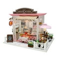 thumbnail image 1 of Graflsoa Creative DIY Wooden 3D Puzzle House Model Kit - White, Optional Styles, No Battery Included, 1 of 6