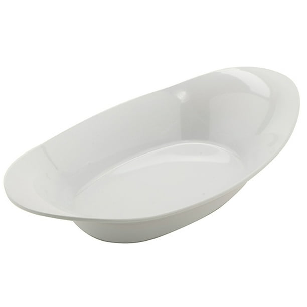 Oval Acclaim 16 oz. White Oval Melamine Pasta Bowl,Pack of 6 - Walmart.com