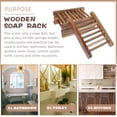 thumbnail image 2 of 4pcs Wood Soap Holder Bathroom Wooden Trays Bathtub Shower Dish Accessories Soap Dish, 2 of 6