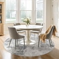 thumbnail image 4 of Living Room Area Rugs - x Abstract Large Soft Indoor Washable Rug Neutral Modern Low Pile Carpet for Bedroom Dining Room Farmhouse Home Office -, 4 of 8