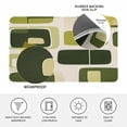 thumbnail image 4 of Sage Green Boho Doormat Outdoor Entrance 24"x36", Modern Abstract Geometric Middle Century Absorb Moisture Dirt Door Mats, Non-Slip Rubber Backing Floor Mats Indoor, Low-Profile Front Door Rugs, 4 of 9