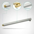 thumbnail image 6 of BWE 12-in Brushed Nickel Shower System, Dual Rainfall & Handheld Heads, 3-Way Diverter, Pressure-Balanced Valve, 6 of 9