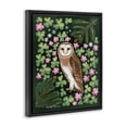 thumbnail image 3 of Stupell Industries Bohemian Barn Owl & Botanicals Black Floating Frame Canvas Art, 17 x 21, by Renee Thompson, 3 of 8