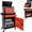 Black&Red, variant on Aukfa Tool Box, 2 in 1 Steel Rolling Tool Chest & Cabinet On Wheels for Garage, 5-drawer, Blue