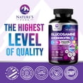 thumbnail image 4 of Glucosamine Chondroitin, MSM & Turmeric - Extra Strength Joint Support Supplement with 1500mg Glucosamine Sulfate per Serving - for Cartilage, Joint Health & Flexibility - Bottled USA - 60 Capsules, 4 of 9