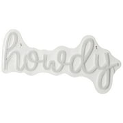 Urban Shop 9.5 x 21 Howdy White LED Wall Sign