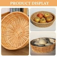 thumbnail image 5 of SENSETH Bread Storage Basket Wicker Woven Storage Holder Snacks Serving Round Basket for Home Kitchen, 5 of 7