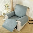 thumbnail image 4 of XUELC Non Slip Recliner Chair Cover- Waterproof Faux Suede Recliner Cover  Recliner Slipcovers with Elastic Straps for Pets and Kids 23.4in Blue, 4 of 14