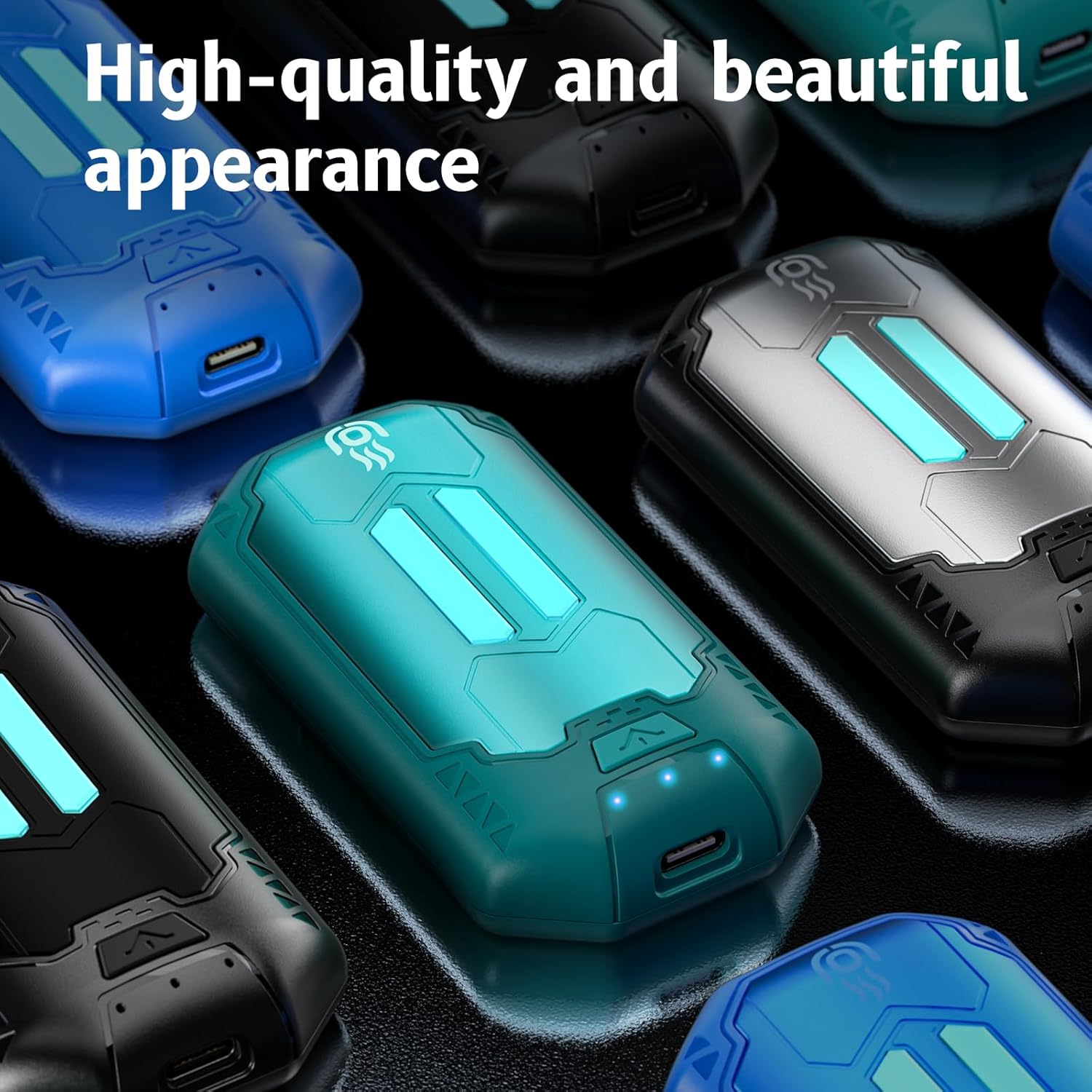 AI Hand Warmer Rechargeable Hot Hands 3-Level Heating 20Hrs Suitable for Pocket Handbags Reusable USB Portable Electric Hand Warmer 6000mAh Ldeal Technology Gifts for Woman Man (Emerald Green)