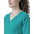 thumbnail image 2 of eloria Women Causal Midi Dress Party Wear Knee Long One Piece Dress Box Plated Fit and Flare Dress, Color: Sea Green, Size: S, 2 of 6