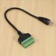 thumbnail image 5 of 5X Conector de Terminal de Tornillo RJ45 Cable RJ45 Macho una Cable de Extensión de 8 Pines para Cat5 / 6/7 Ethernet Extender AV CCTV DVR, 5 of 5