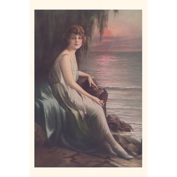 Pocket Sized - Found Image Press Journals: Vintage Journal Woman by Seashore (Paperback)