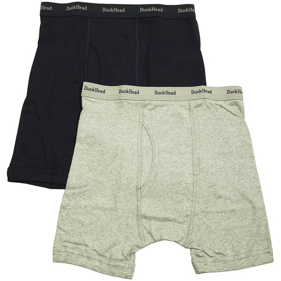 Boys Duck Head 2 Pack Cotton Boxer Briefs Multi Color Underwear 30406-16/18 (MULTICOLORED)