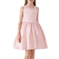 thumbnail image 2 of Girls' Halter Neck Bow Back Short Dress, Elegant Formal Party Dress for Piano Recitals 7-15 Years Pink 11-12Years, 2 of 9