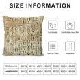thumbnail image 5 of Orinice Egyptian Writing Textures Art Graphic Decorative Pillow Cover for Home Couch Bedroom Sofa 18x18in, 5 of 5