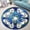 Boho, variant on Round Area Rug, Indian Non-Slip Floor Mat, Soft Washable Carpet for Living Room Bedroom Decor 24 Inch