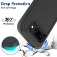 thumbnail image 3 of for Google Pixel 9A Case,Heavy Duty Drop Protection Edge Raised Rugged Shockproof/Drop Proof/Dust Proof Military Protective Tough Durable Cell Phone Cover for Men Women,Black, 3 of 5