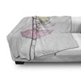 thumbnail image 3 of Ballerina Soft Flannel Fleece Throw Blanket, Curly Blonde Haired Dancer Girl Pencil Drawing in Muted Tones Funny Doodle, Cozy Plush for Indoor and Outdoor Use, 50" x 60", Multicolor, by Ambesonne, 3 of 6