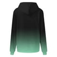 thumbnail image 5 of Tunic Tops for Women Loose Fit Leggings Winter Fall Hooded Long Sleeve Dolman Off the Shoulder Drawstring Gradient Print Leisure Cotton Sweatshirts Hoodies(Light Green,XL), 5 of 5