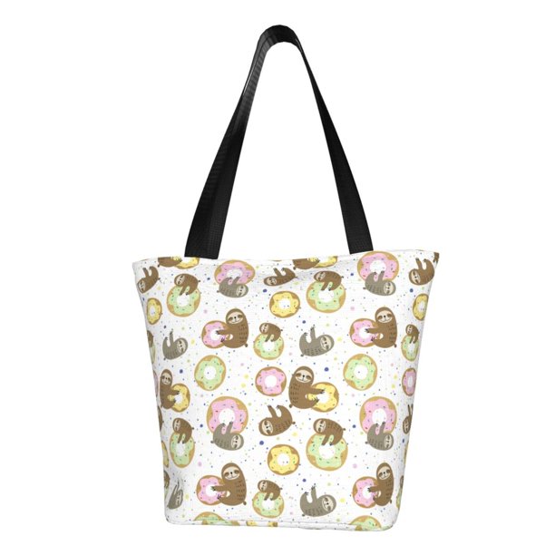 Easygdp Donut Sloth Bolso de Hombro para Mujer, Bolso Bandolera y Cartera de Mano Elegante para Uso Diario