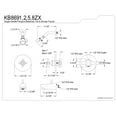 thumbnail image 2 of Kingston Brass KB8698ZX Tub/Shower Faucet, Brushed Nickel, 2 of 2
