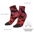 thumbnail image 6 of Fuzoiu Bats And Spiders Print Adult Socks, Crew Moisture-wicking Socks, Unisex Cushion Crew Socks,Casual Sports Ankle Socks, 6 of 7