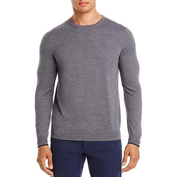 Dylan Gray Crewneck Wool Blend Men's Sweater Grey Size Medium
