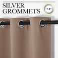 thumbnail image 4 of NICETOWN Room Divider Heavy Curtain Screen Partitions, Privacy Vertical Blinds for Patio Sling Door, Blackout Window Curtain, Extra Wide Drapes for Bedroom, 1 Panel, 10ft Wide by 7ft Long, Cappuccino, 4 of 6